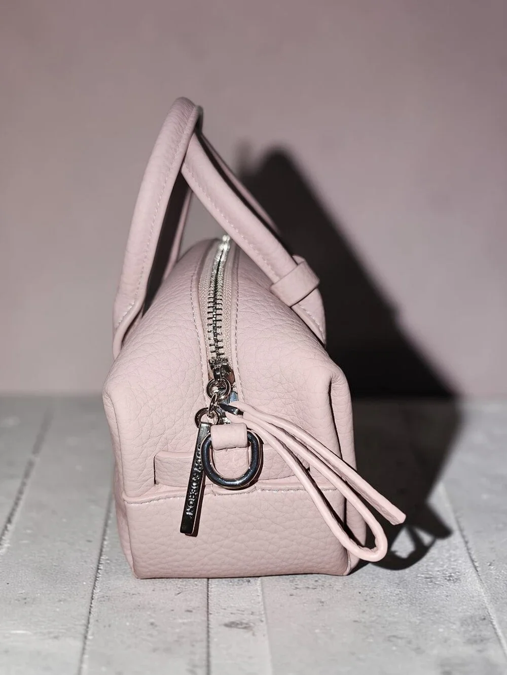Cocy Nwt Elegant Pink Leather Satchel Handbag